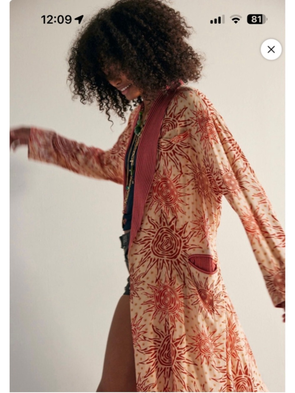 NWT Free People Wild Nights Duster Small $168